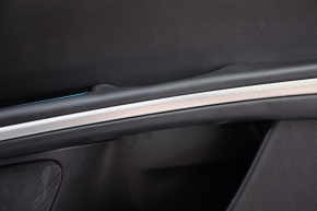 Door trim card front right Lincoln MKZ 13-16 black, scratches on chrome