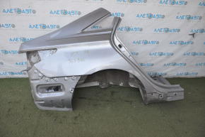 Quarter wing rear right Hyundai Sonata 11-12 silver, pokes