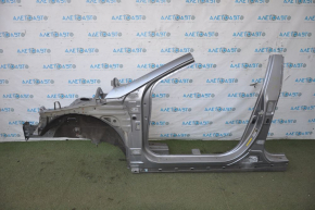 Front quarter left Hyundai Sonata 11-15 silver with central pillar, pokes