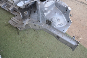 Front quarter left Hyundai Sonata 11-15 silver with central pillar, pokes