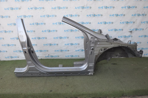 Front quarter right Hyundai Sonata 11-15 silver with central pillar, pokes