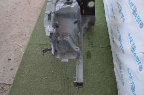 Front quarter right Hyundai Sonata 11-15 silver with central pillar, pokes