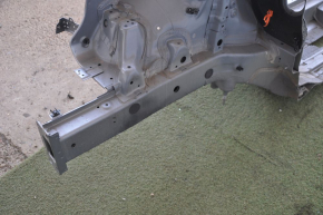 Front quarter right Hyundai Sonata 11-15 silver with central pillar, pokes