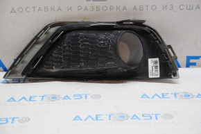 Left bumper grille Jeep Compass 17-21 with molding gloss, under fog lights