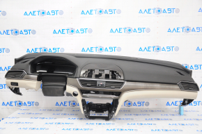 Torpedo front panel with AIRBAG Honda Accord 18-22 black