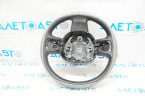 Naked steering wheel Fiat 500L 14-17 grey leather, peeling, scratches