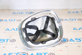 Gear shifter cover Fiat 500L 14-16 under manual transmission, black textile, bumps, chrome swelled