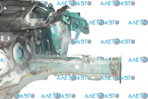 Front left quarter Fiat 500L 14-19 green, on the body