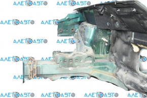 Front right quarter Fiat 500L 14-19 green, on the body