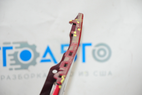 Front bare bumper Mazda 6 13-17 without washers and parking sensors, red 41V, broken fastening, pressed, scratched