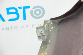 Front bare bumper Mazda 6 13-17 without washers and parking sensors, red 41V, broken fastening, pressed, scratched
