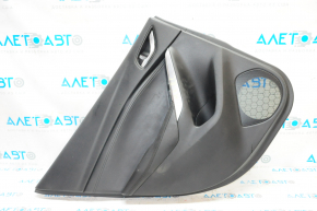 Door trim card rear left Mazda 6 13-15 black with black insert leather, armrest leather, scratches