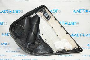 Door trim card rear left Mazda 6 13-15 black with black insert leather, armrest leather, scratches