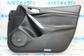 Door trim card front right Mazda 6 13-15 black with black insert leather, armrest leather, Bose, bumpers