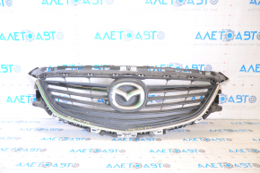 Radiator grille grill Mazda 6 13-17 complete with badge, swollen chrome, pokes, pressed