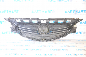 Radiator grille grill Mazda 6 13-17 complete with badge, swollen chrome, pokes, pressed
