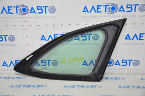 Window blind glass rear left Subaru Outback 20-23 green, with chrome molding