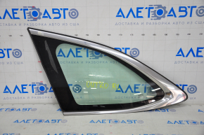 Window blind glass rear left Subaru Outback 20-23 green, with chrome molding