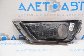 Right bumper grille Jeep Compass 17-21 with molding gloss, under fog lights