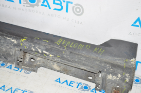 Right threshold Toyota Avalon 13-18 graphite 1G3, dented, scratches