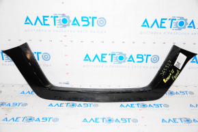 Front bumper molding upper Nissan Rogue 17-20 black, broken fasteners, scratches