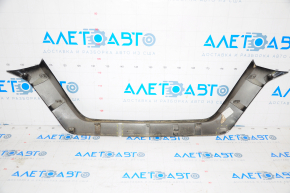 Front bumper molding upper Nissan Rogue 17-20 black, broken fasteners, scratches
