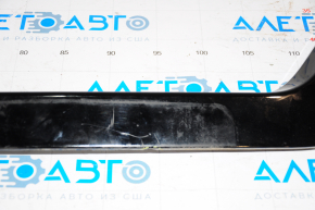 Front bumper molding upper Nissan Rogue 17-20 black, broken fasteners, scratches