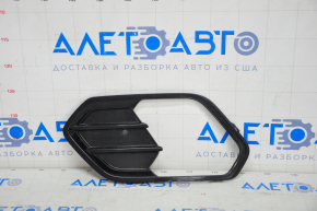 Bumper grille left Ford Escape MK3 17-19 rest, gloss, under fog lights