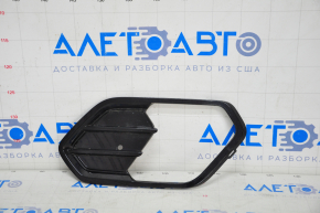 Bumper grille right Ford Escape MK3 17-19 rest, gloss, under fog lights