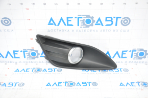 Front right fog light frame Ford C-max MK2 13-18 usa with chrome ring, broken mount