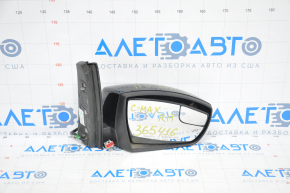 Side mirror right Ford C-max MK2 13-18 9 pins, turn signal, heated, black