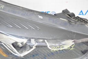 Headlight front right bare Ford Escape MK3 17-19 rest, halogen+led, dark, TYC, varnish used