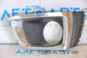 Left fog light frame Subaru Forester 14-18 SJ 2.0, chrome swelled