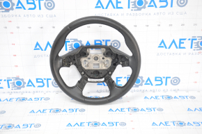 Naked steering wheel Ford C-max MK2 13-18 leather black, worn