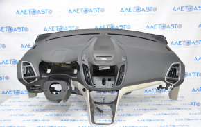 Torpedo front panel with AIRBAG Ford C-max MK2 13-18 black scratches, worn