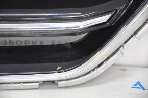 Radiator grill grill Ford Escape MK3 17-19 rest, black with chrome, scratch, chips on chrome