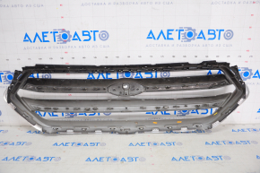 Radiator grill grill Ford Escape MK3 17-19 rest, black with chrome, scratch, chips on chrome