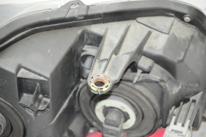 Headlight front left Subaru Forester 14-16 bare SJ prerest halogen, dark, broken crepe, needs polishing, varnish peeled off