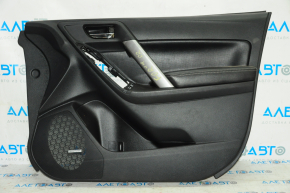 Door trim card front right Subaru Forester 14-16 SJ black with black insert leather, armrest leather, harman kardon