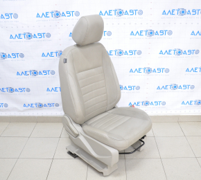 Passenger seat Ford C-max MK2 13-14 with airbag, mechanical, beige leather