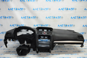 Torpedo front panel with AIRBAG Subaru Forester 14-15 SJ black