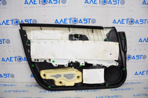 Door trim card front right Acura ILX 13-15 leather black + beige