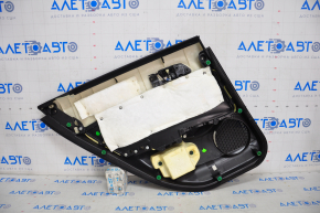 Door trim card rear right Acura ILX 13-15 leather black + beige