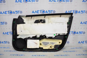 Door trim card front left Acura ILX 13-15 leather black + beige, tear, under chemical