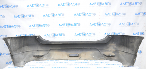 Rear bumper bare Nissan Rogue 14-16 blue dented from below, scratches