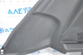 Right arch trim Nissan Rogue 14-16 black under 2 rows of scratches, worn