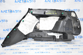 Left arch trim Nissan Rogue 14-18 black under 2 rows of scratches, worn