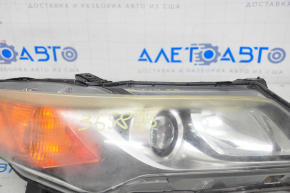 Front right headlight complete Acura ILX 13-15 prerest, xenon, for polishing