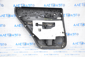 Door trim card rear right Nissan Rogue 14-16 black, graphite insert