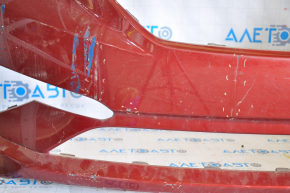 Front bumper bare Hyundai Sonata 15-17 SE usa red scratches, broken fasteners